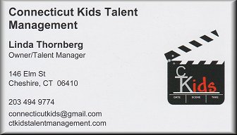 Connecticut Kids Talent Management